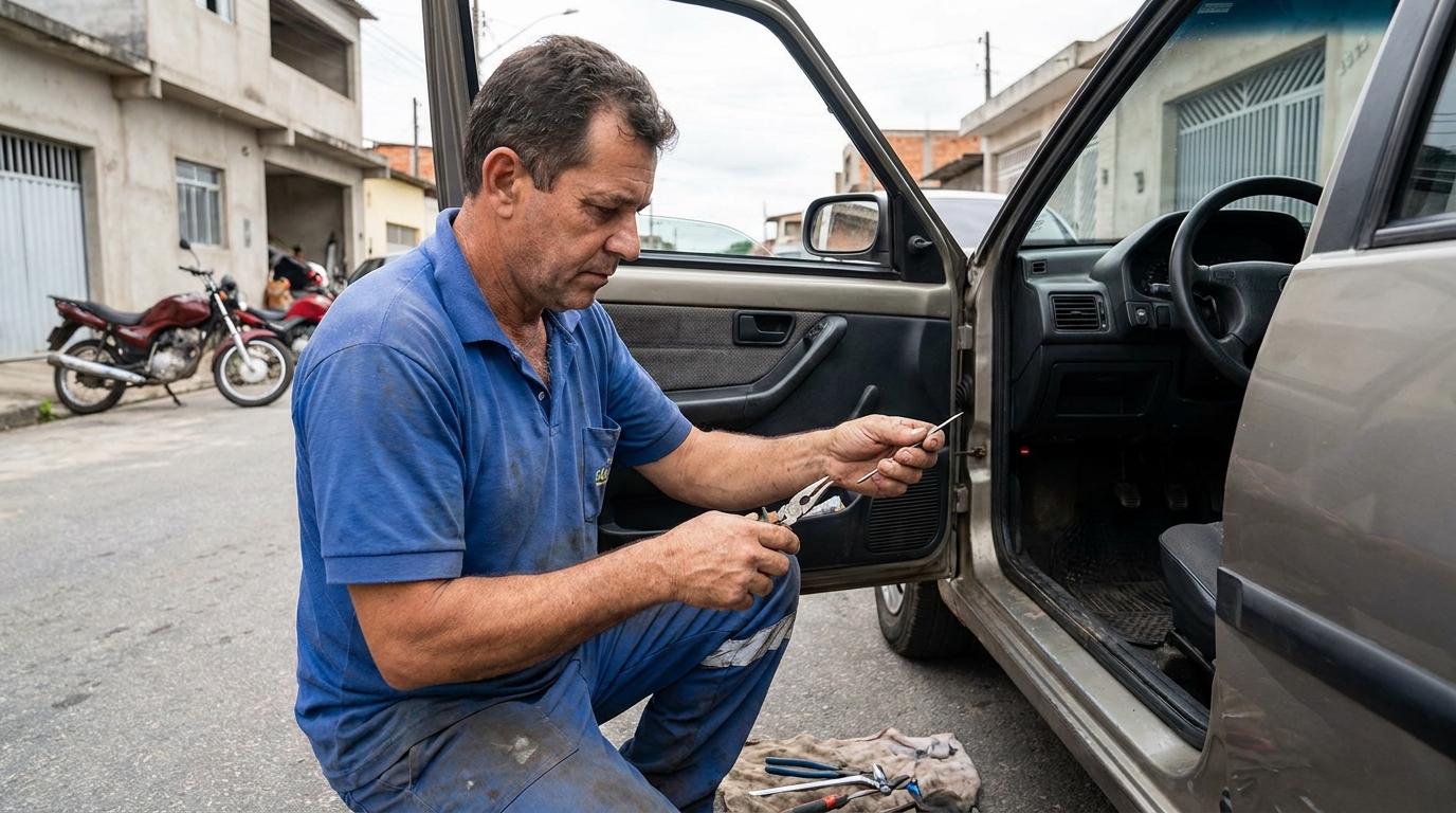 Extração em Cadeado no Samapi, Teresina‑PI